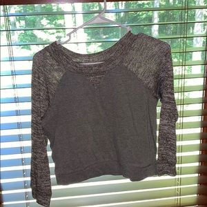 long sleeve crop top